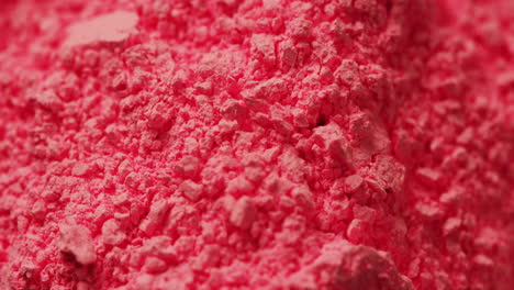 video de primer plano de polvo rosa con espacio para copiar