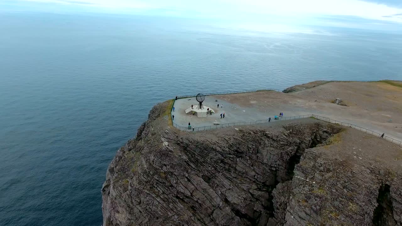 노르웨이 북부의 북쪽 케이프 (nordkapp).