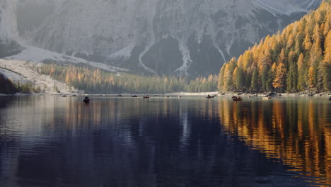 lake braies is on the unesco world heritage list, italy