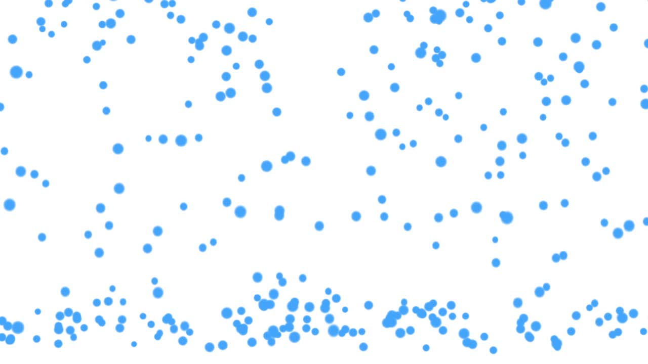 하 배경에 파란색 반이는 공이 바닥에서 반이는 애니메이션 모션