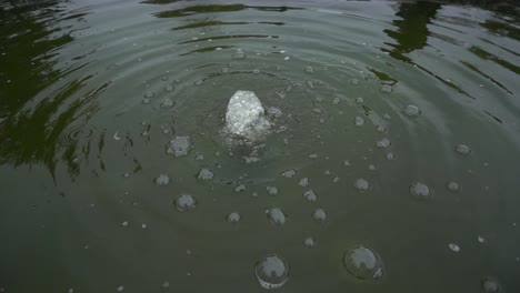 watter bubbles as background in slow motion