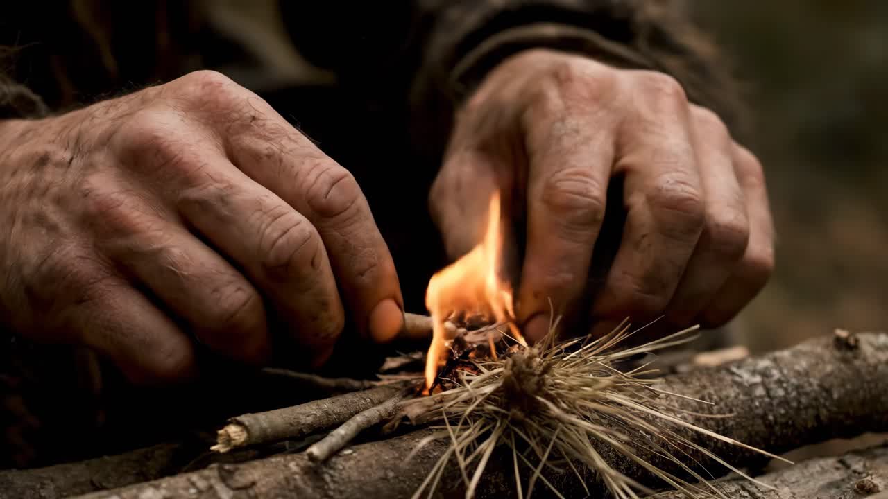 Starting a Fire with Primitive Bushcraft Skills