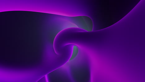 líneas y formas giratorias abstractas dinámicas púrpuras y negras en el arte 3d moderno