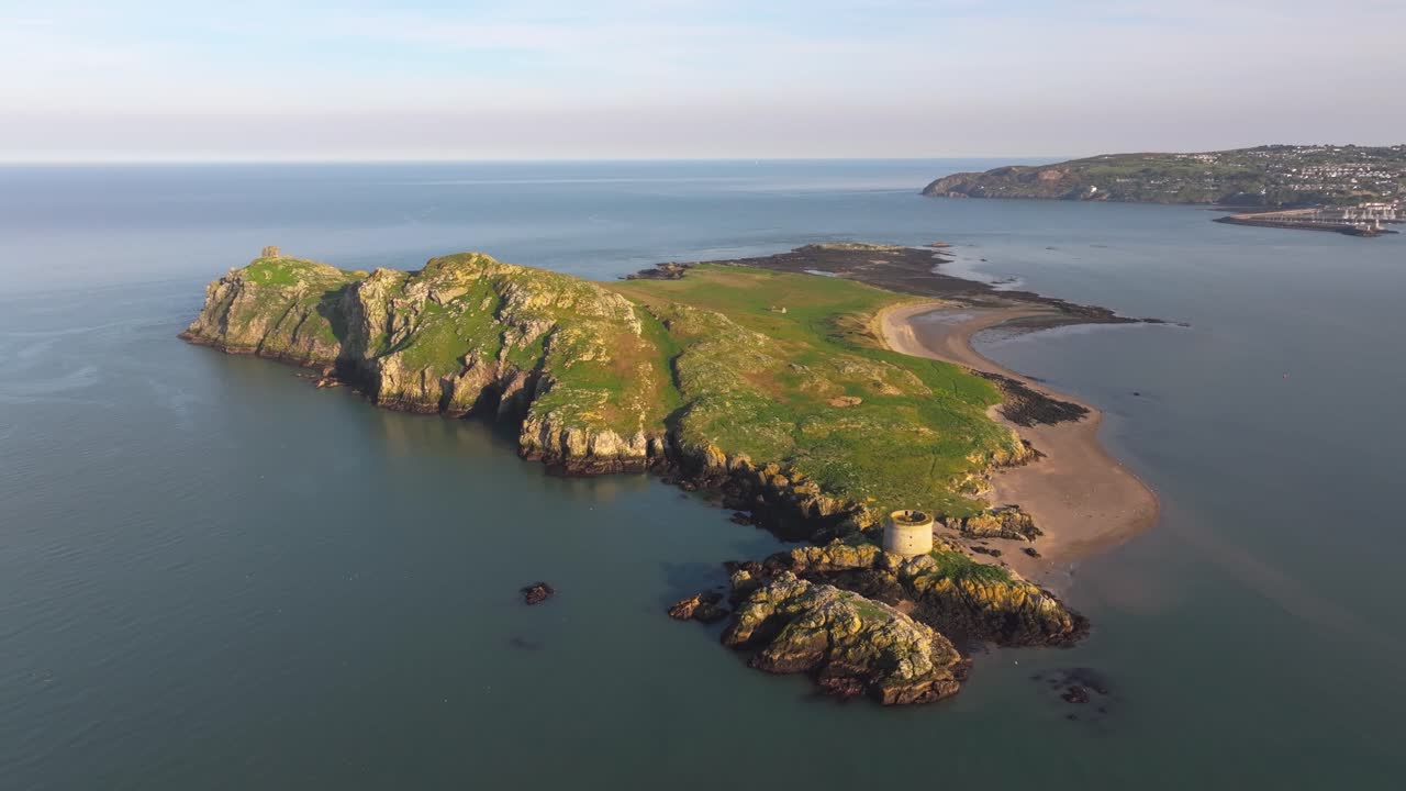 Aerial View of Ireland’s Eye and Howth Peninsula - 4K Cinematic Drone Footage 05.11