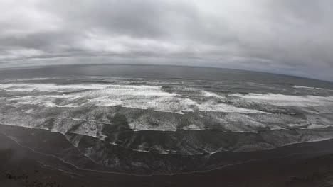 drone flight, flying over the coast of the northwestern united states