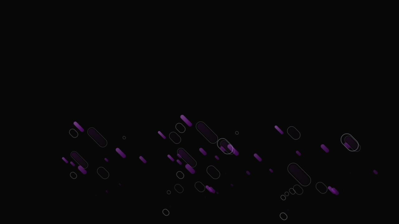 animación de líneas púrpuras sobre fondo negro