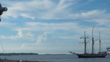 sailing ship at sea on a sunny day
