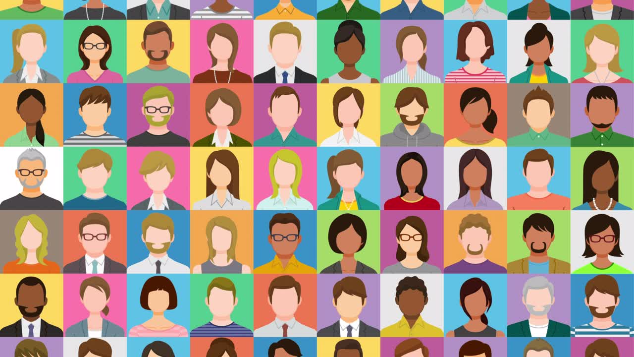 collage de diferentes personas multiétnicas