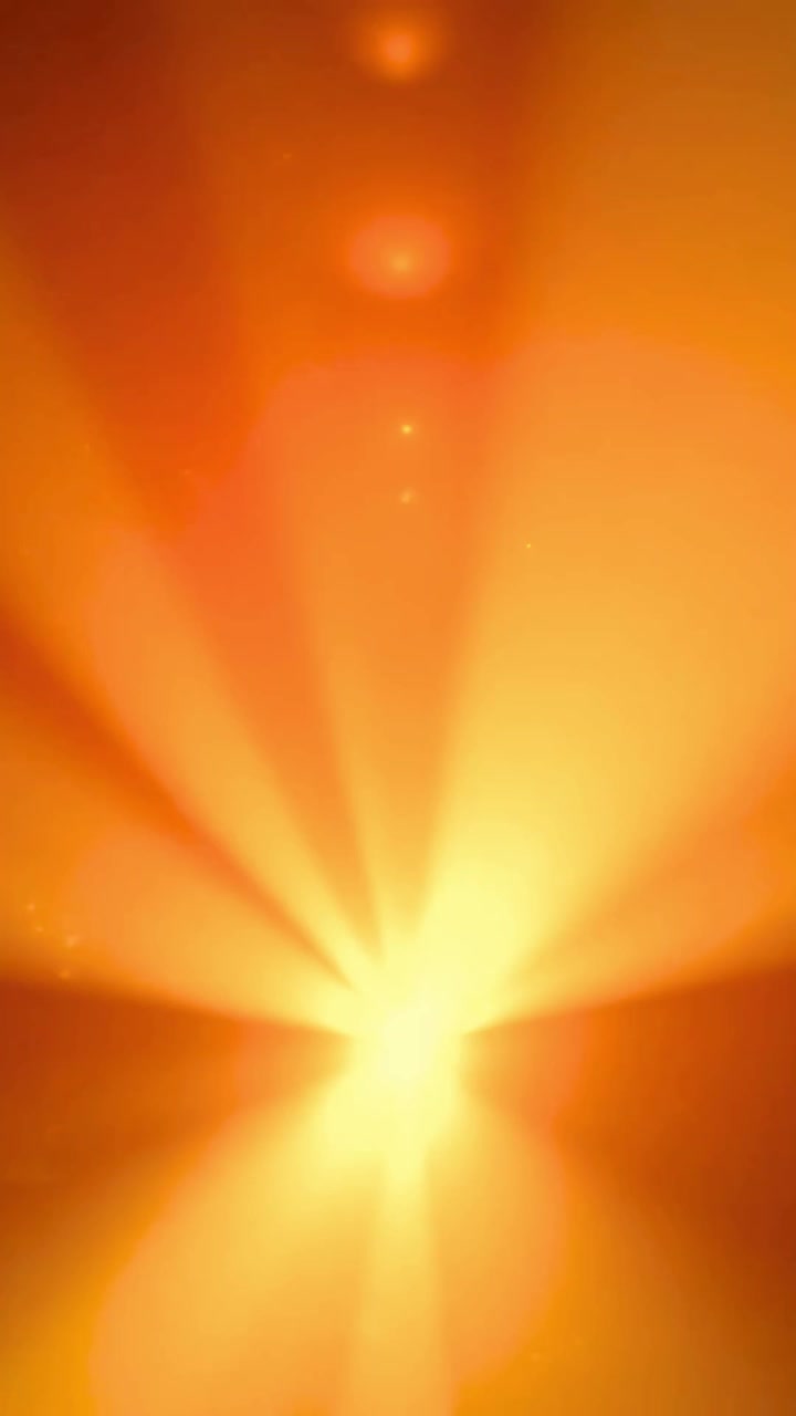 Bright Golden Light Rays Radiating From A Central Point