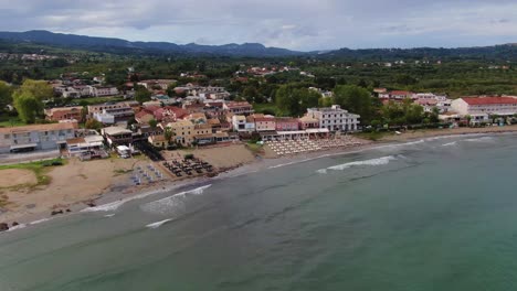 beautful beach in north corfu