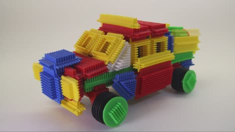 Construction-of-a-Police-Car-from-Stickle-Bricks