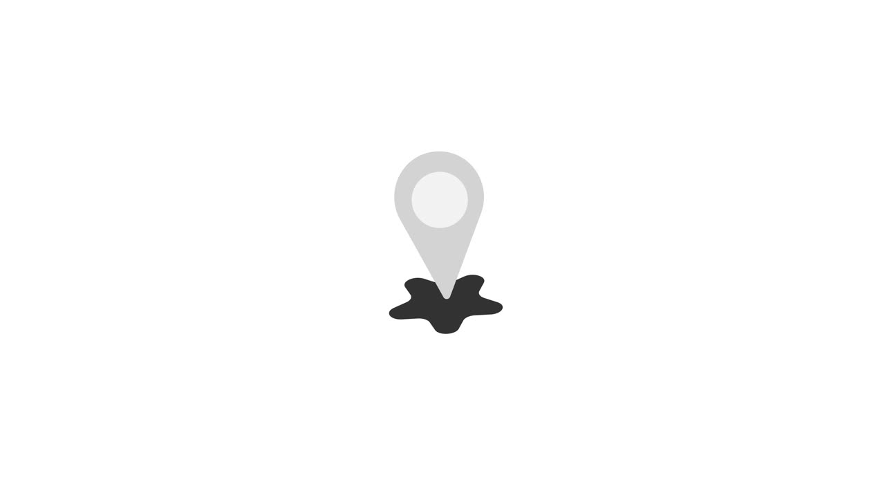 Animated Location Pin Dropping onto Star Icon