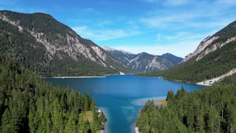 beautiful austrian landscape with mountains forests and lakes