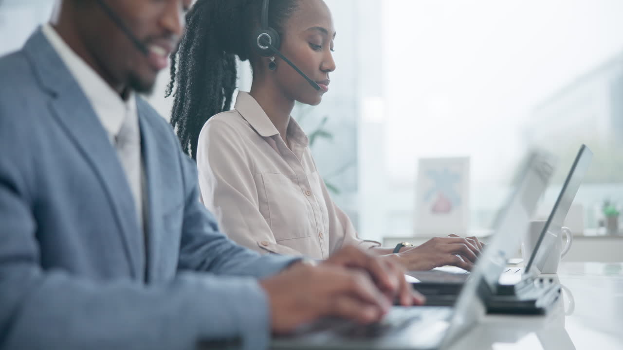 Business people, call center
