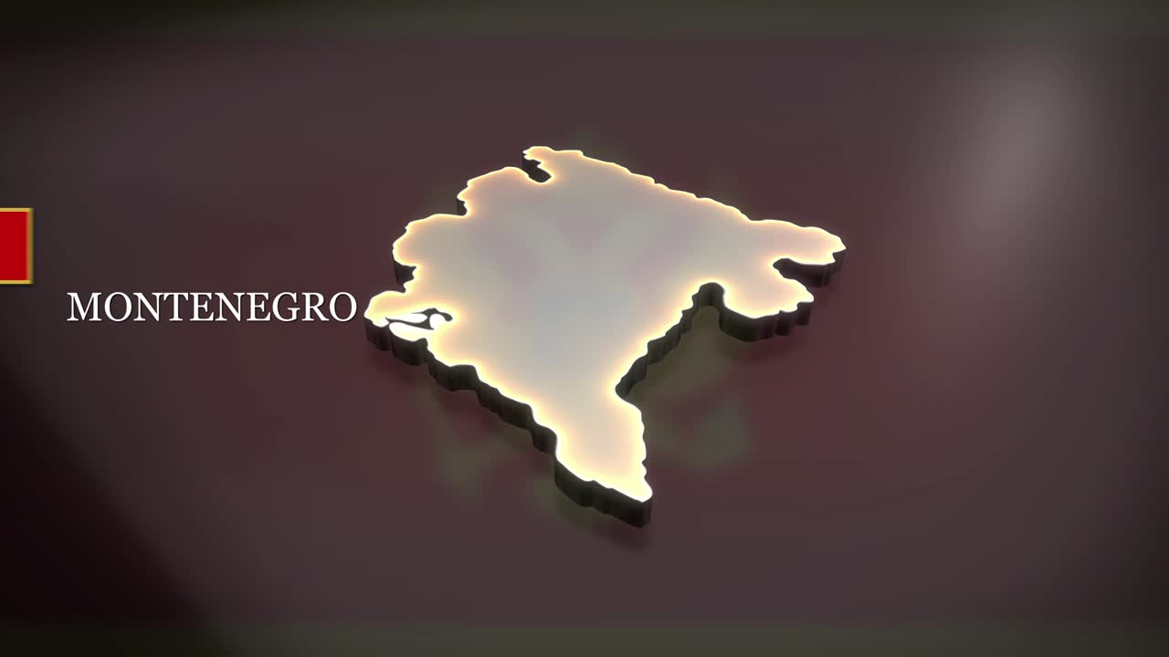 mapa animado en 3d de montenegro