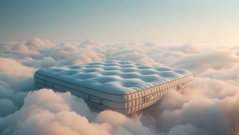 floating mattress in a cloud