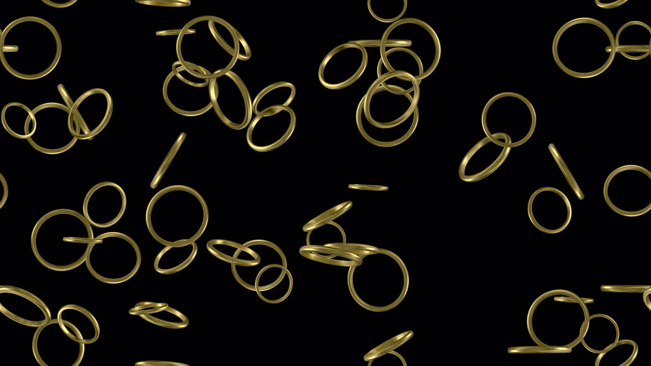 알파와 함께 회전하는 황금 루프 타일