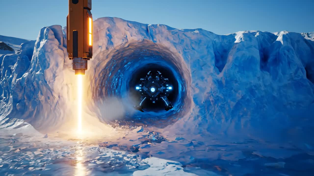 Rocket Launching from Ice Tunnel