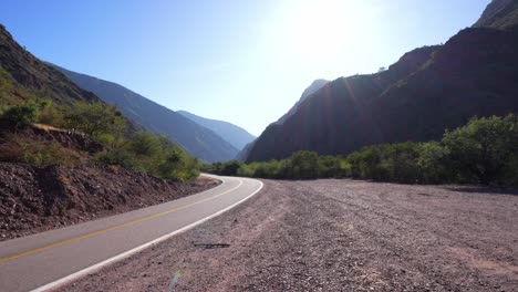 Indigenous-Lands,-The-Road-To-El-Divisadero,-Cafayate,-Argentina