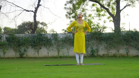 Neck-stretch-exercise-performed-by-Indian-girl