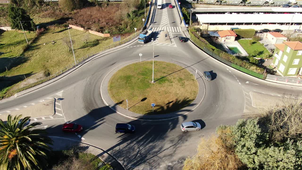 la rotonda vista desde arriba