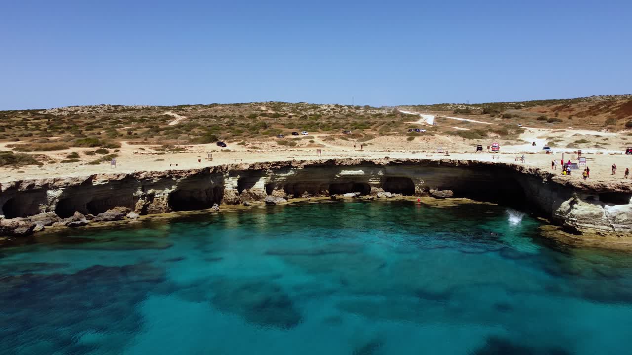 Aerial shot of Cape Cavo Greco near Famagusta and Ayia Napa