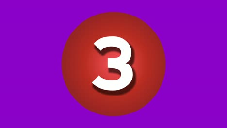 Animation-Countdown-cartoon-number-three-3-to-one-1-motion-graphics-on-purple-background