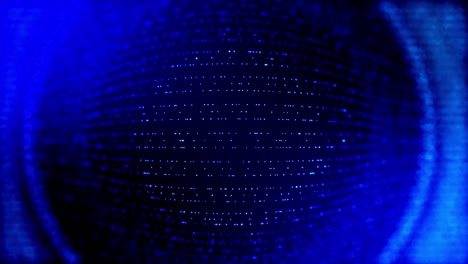 4k fondo azul de ciencia ficción sin costuras con estructuras radiales, las partículas oscilan y se mueven suavemente, como elemento de gráficos de información en el panel de ciencia ficción hud. 2