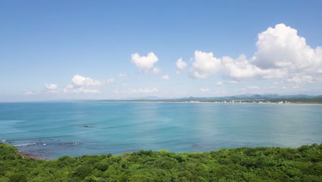 getaway perfect green and turquoise beach in mazatlan, mexico