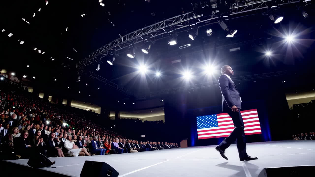 Political Rally and Audience Engagement