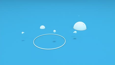 Bubbles air concept - Animation Cartoon bubbles air are born and broken go on and on