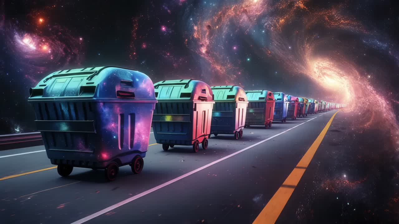 우주 고속도로의 쓰레기통