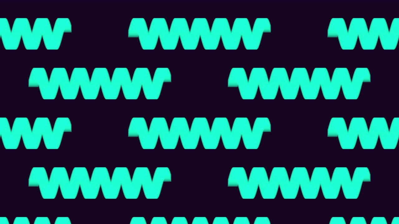 ondas verdes de neón vibrantes en el patrón repetitivo energético negro con líneas en zigzag