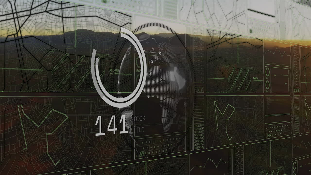 animación de mapas y procesamiento de datos sobre el paisaje
