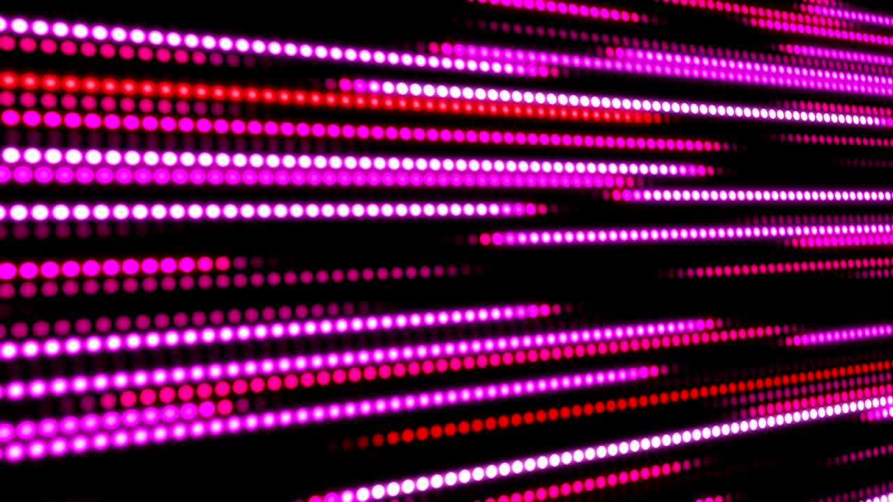 vj abstracto rosa línea recta punto correr en el fondo de la pantalla.