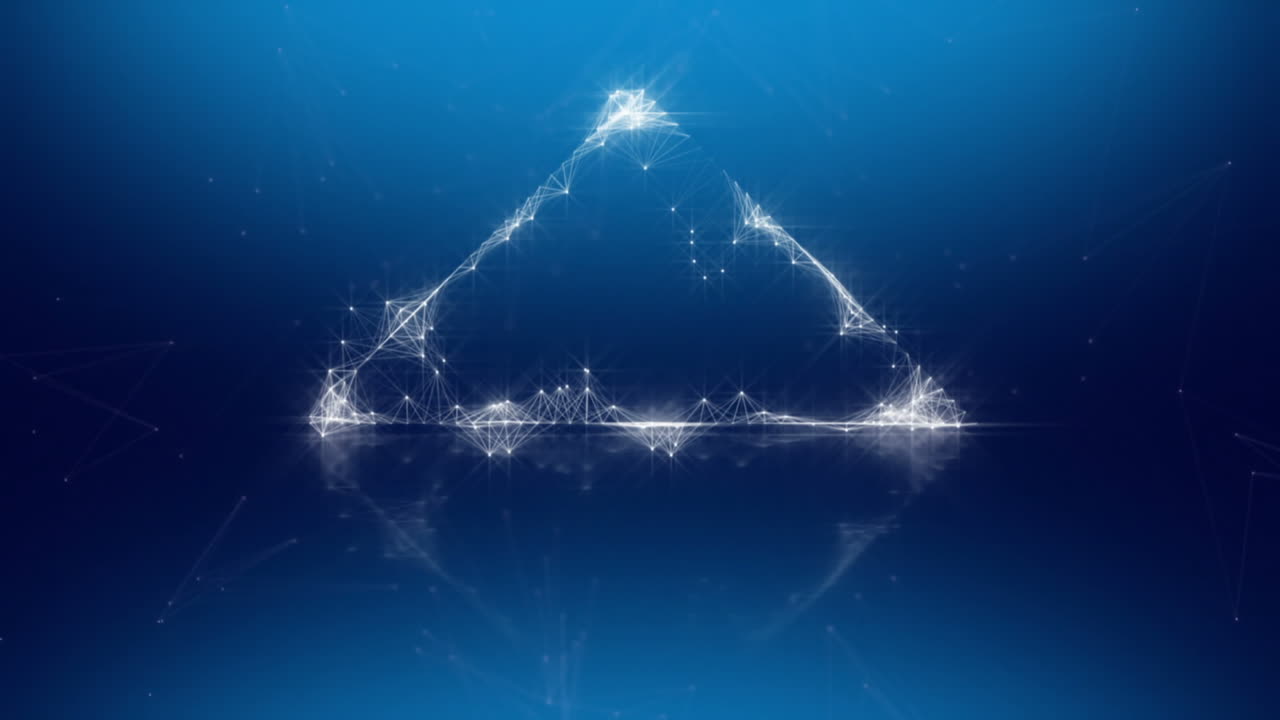 인터페이스 화면의 디지털로 생성된 비디오 4k