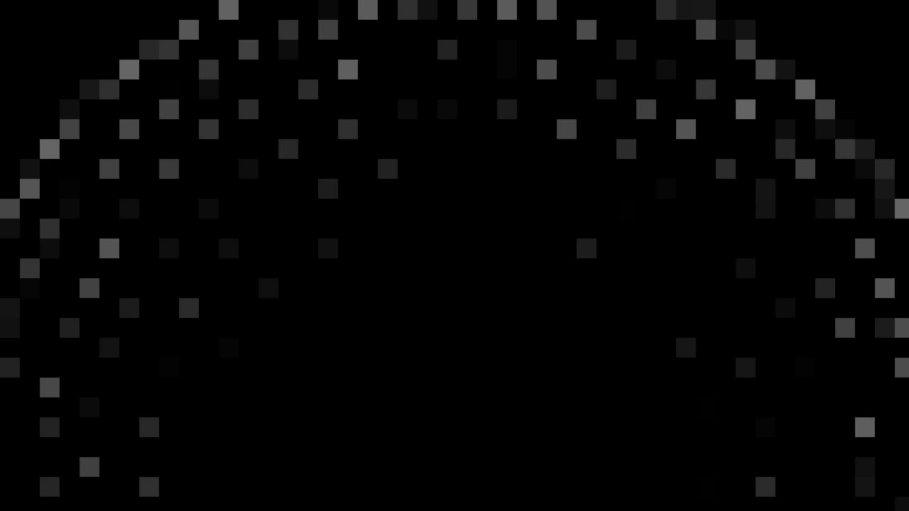 Black and white object on a minimal black background.