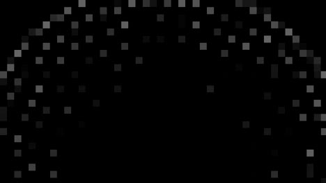 black and white object on a minimal black background.