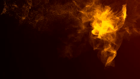 onda abstracta de partículas de brillo de oro animación de polvo renderización en 3d