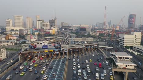 Motorway-Toll-Gates-Aerial-View