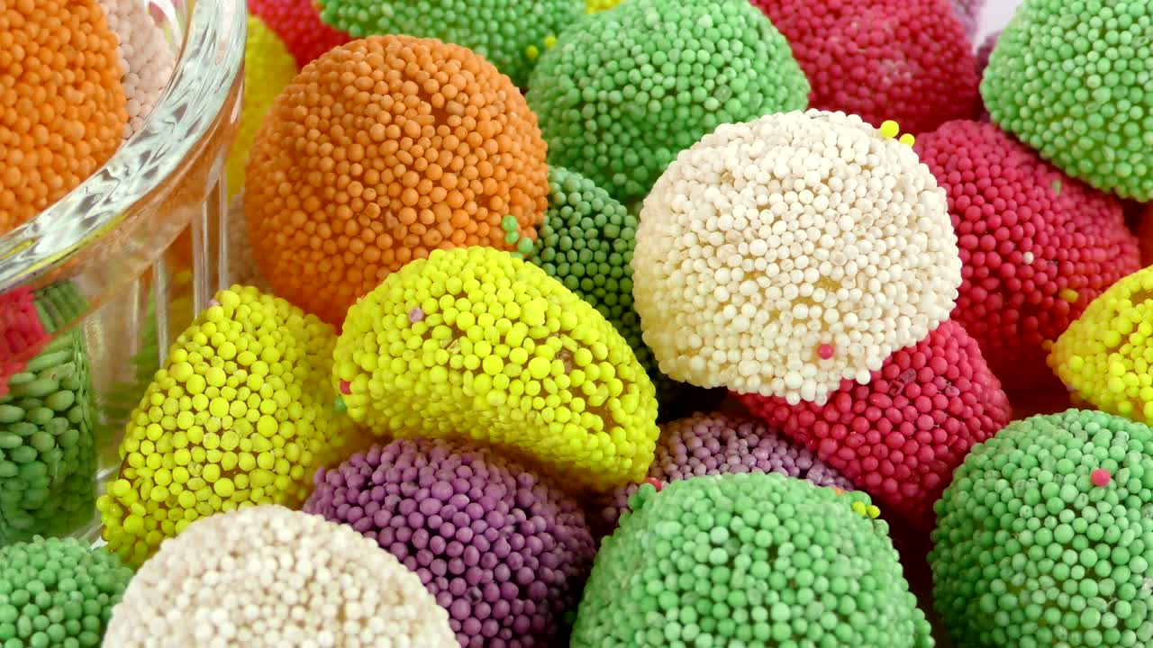 caramelo dulce gelatina y delicioso postre de azúcar