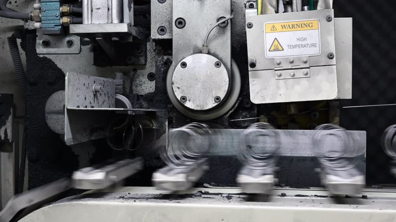 Furniture factory, production of furniture springs