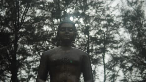 shot of a statue - slow depth of field shot