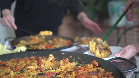 delicious paella at a spanish gathering