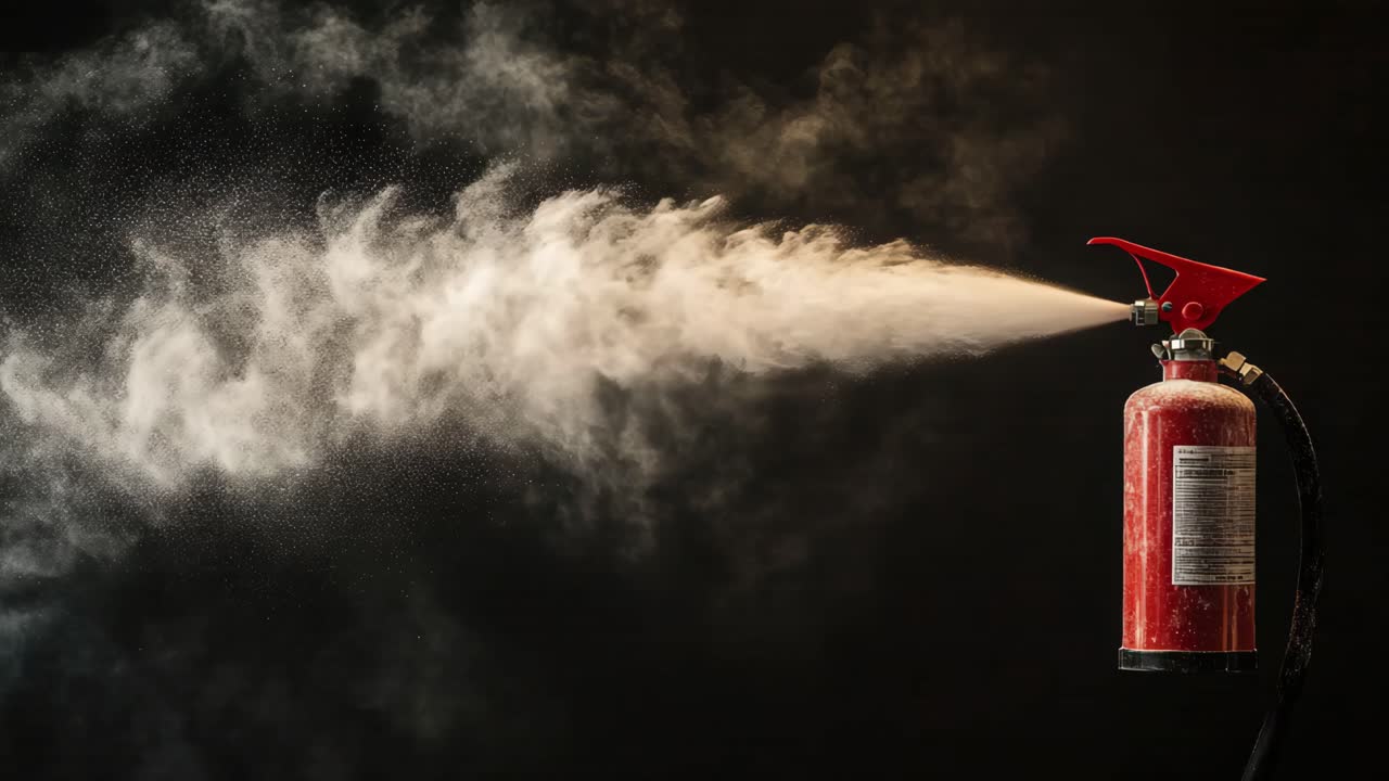 Fire Extinguisher in Action