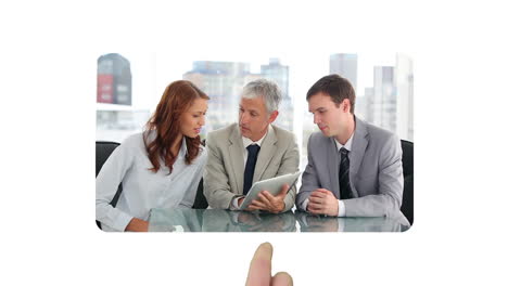 business people using a laptop