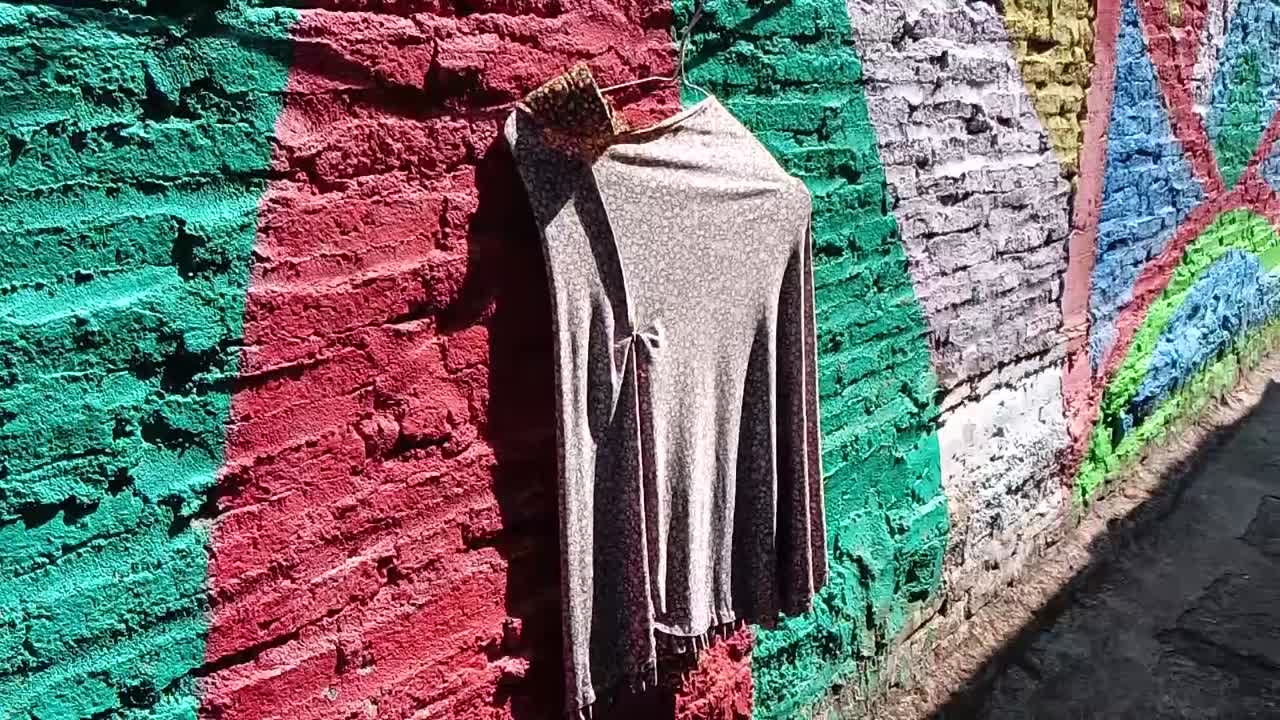 la atmósfera matutina en el pueblo de los colores, semarang, java central, indonesia