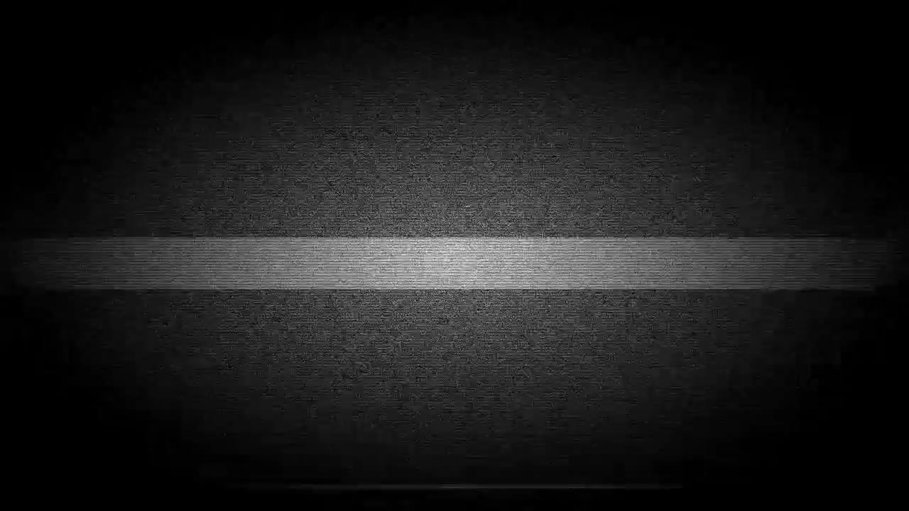 Neve televisiva analogica con linee orizzontali disturbate
