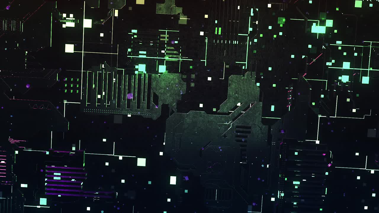 Abstract Futuristic Circuit Board