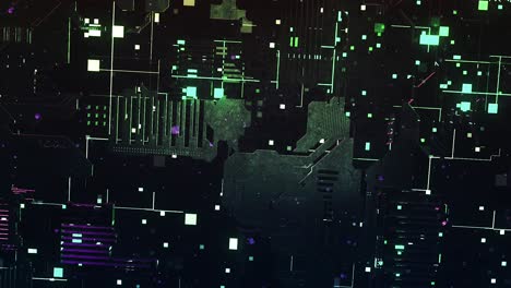 abstract futuristic circuit board